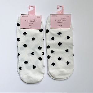 NWT✨ kate spade black & white ♠️ socks (set of 2)